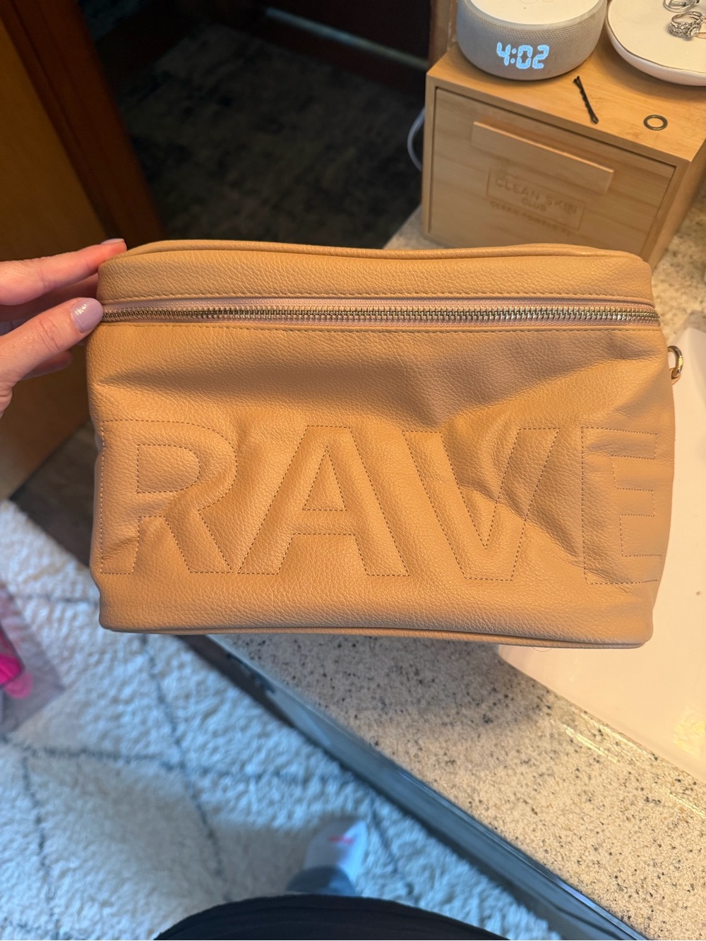 Travel Leather Toiletry Bag